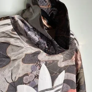 ✨ adidas × Rita Ora Allover Print Hoodie Adidas Originals Rita Ora Geisha Kimono XS Track Hoodie
